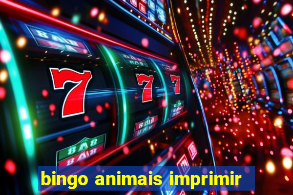 bingo animais imprimir